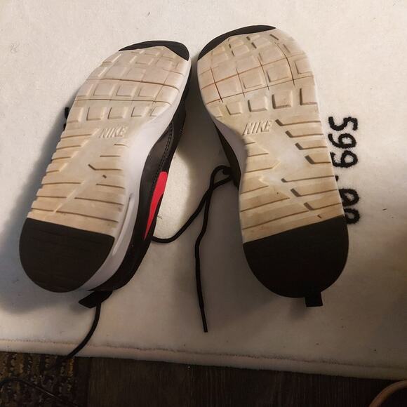Nike Air Max THEA Girls Shoes 6.5 Black/Pink Casual Activewear Athleisure Sporty - Picture 8 of 9